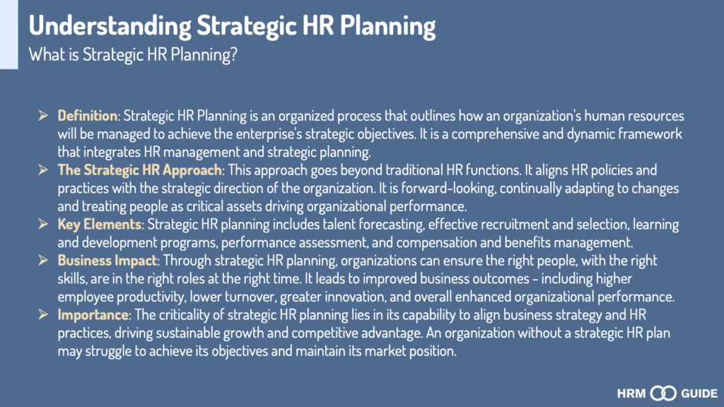 Understanding Strategic HR Planning